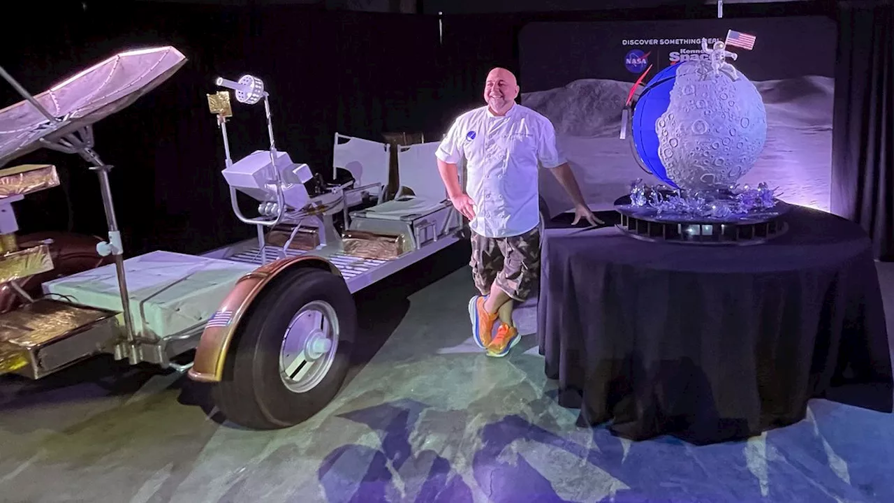 Chef Duff Goldman spins up moon-shaped cake for NASA 'Taste of Space'