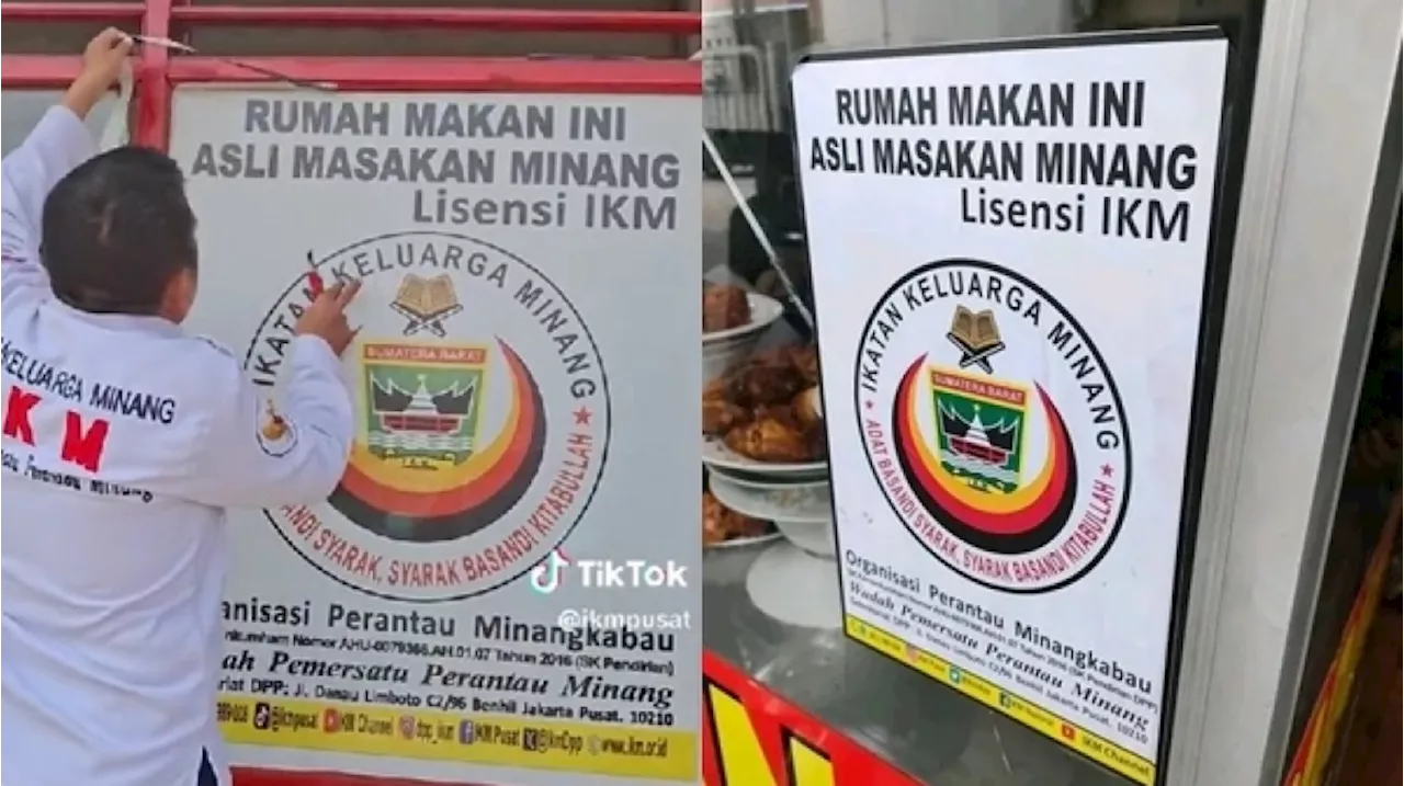 Profil Ormas IKM: Ikatan Keluarga Minang Razia Rumah Makan Padang, Tempelkan Stiker Lisensi