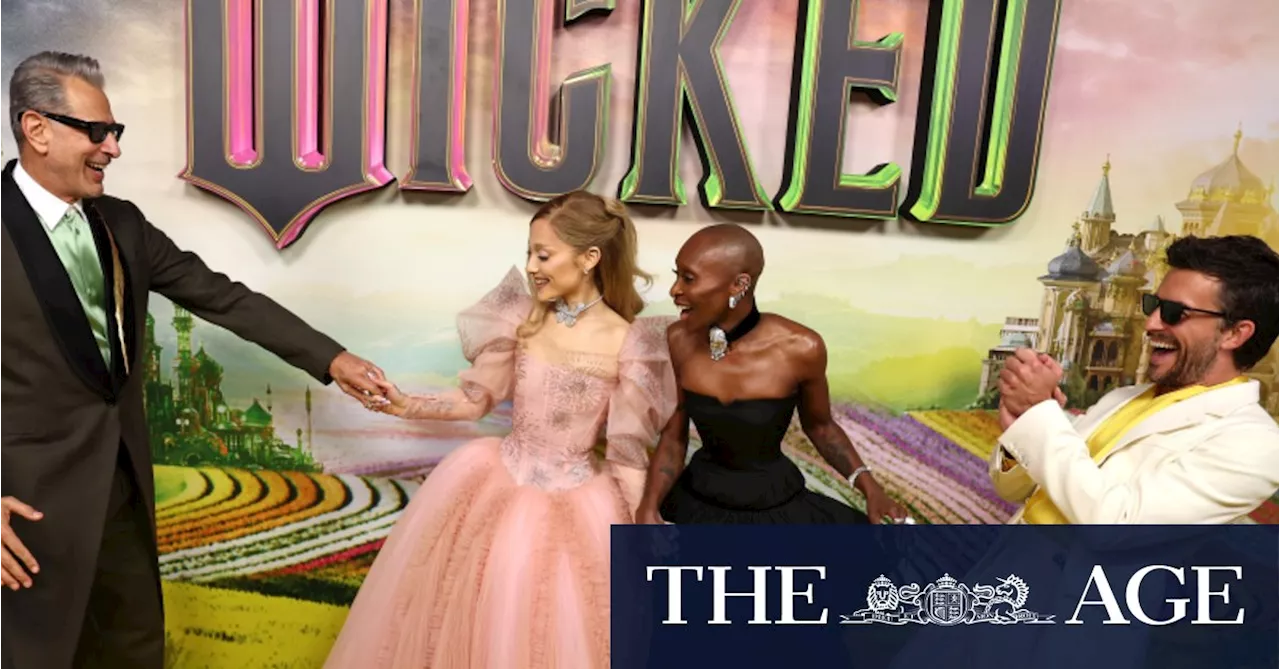 The Land of Oz and Ariana Grande land in Oz for the Wicked premiere