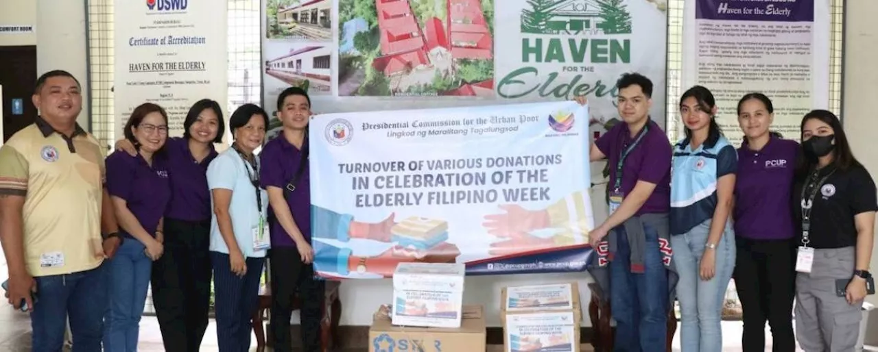 PCUP donates 2 centers for the aged on Elderly Filipino Week