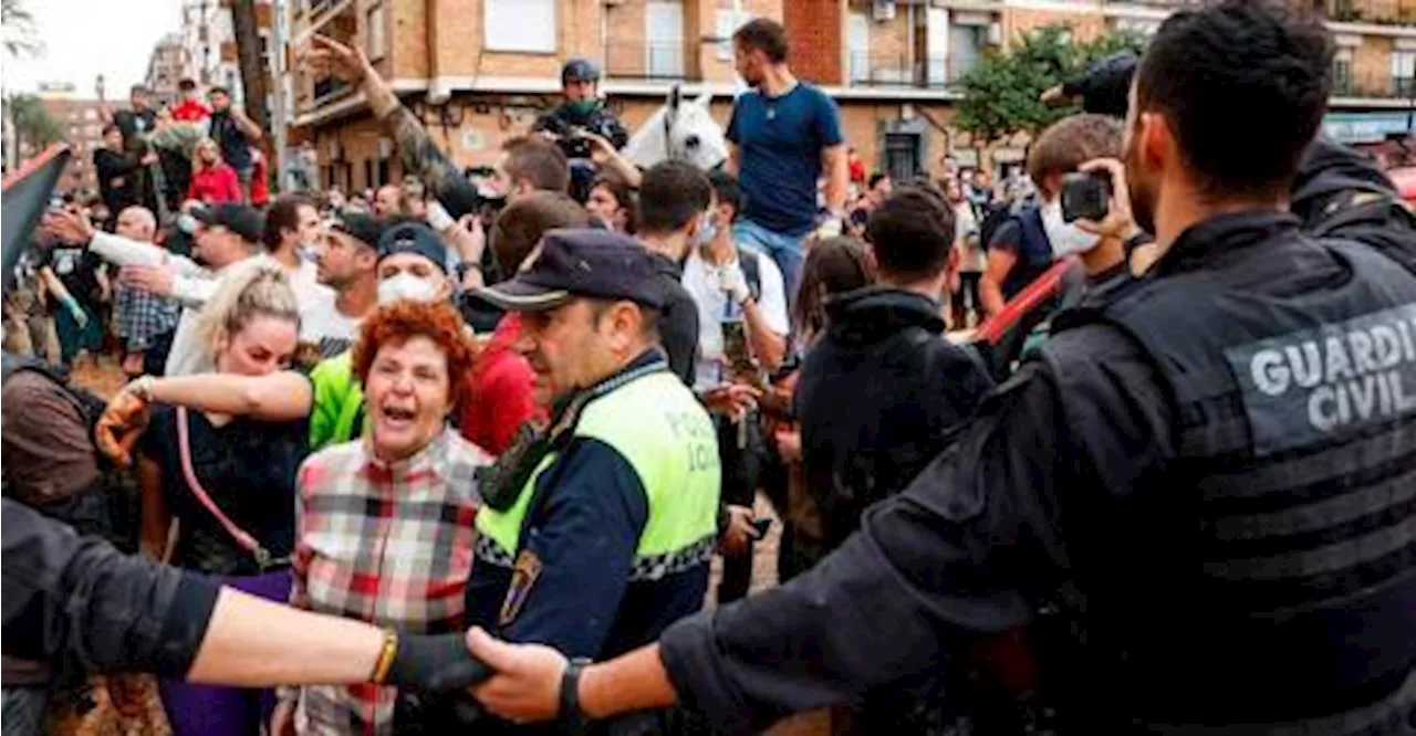 Protests over Spain flood response interrupt king’s visit to stricken Valencia suburb