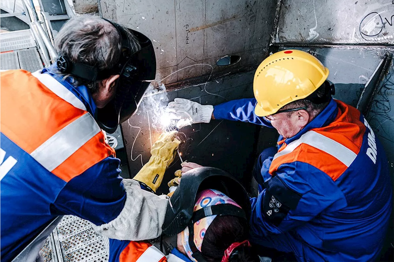 Keel laying in Romania for first of B.C. Ferries' new Island-class vessels