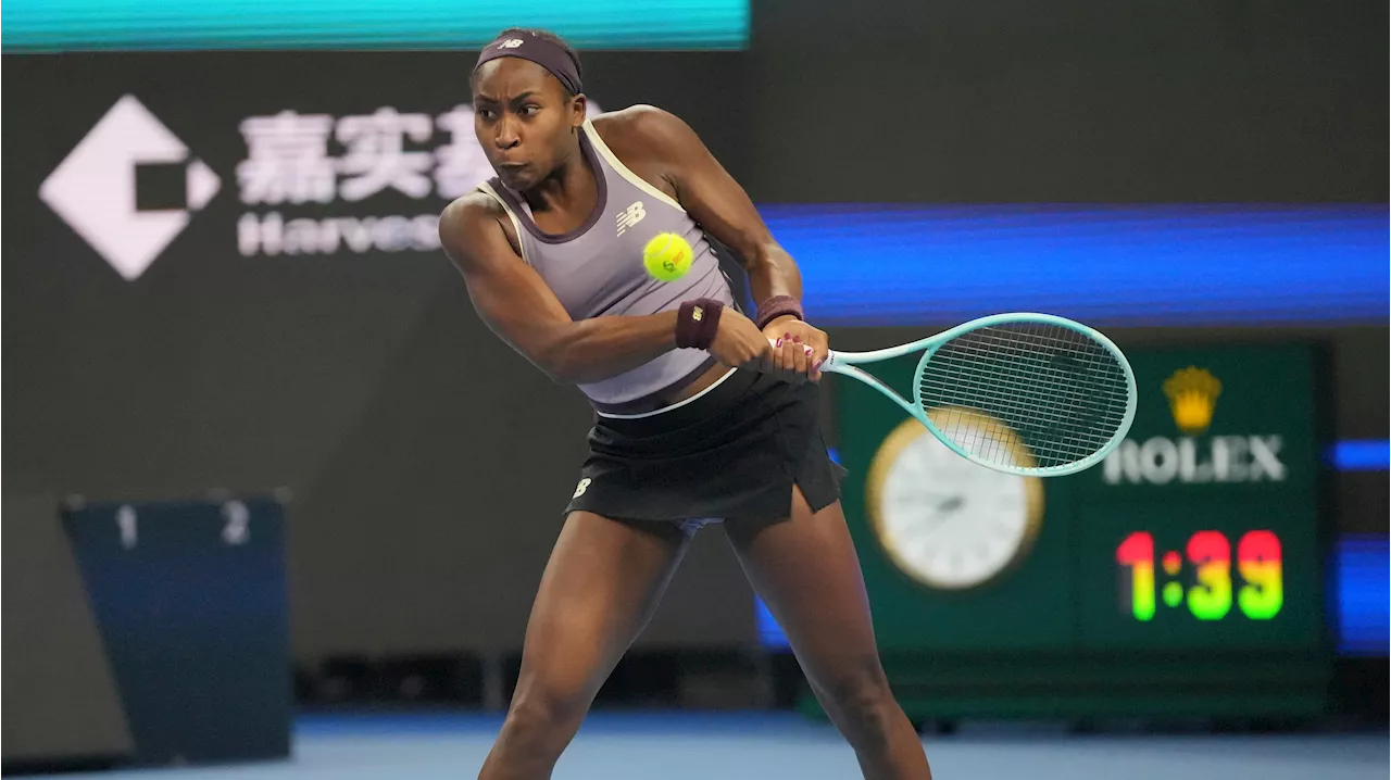 Gauff beats Pegula at WTA Finals while Swiatek prevails in her first match in two months