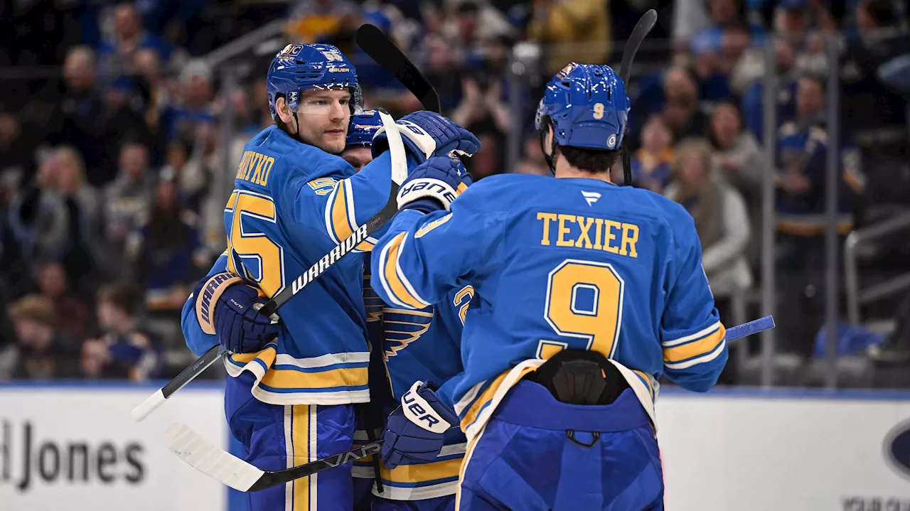 Parayko scores twice as Blues beat Maple Leafs in Berube's return to St. Louis