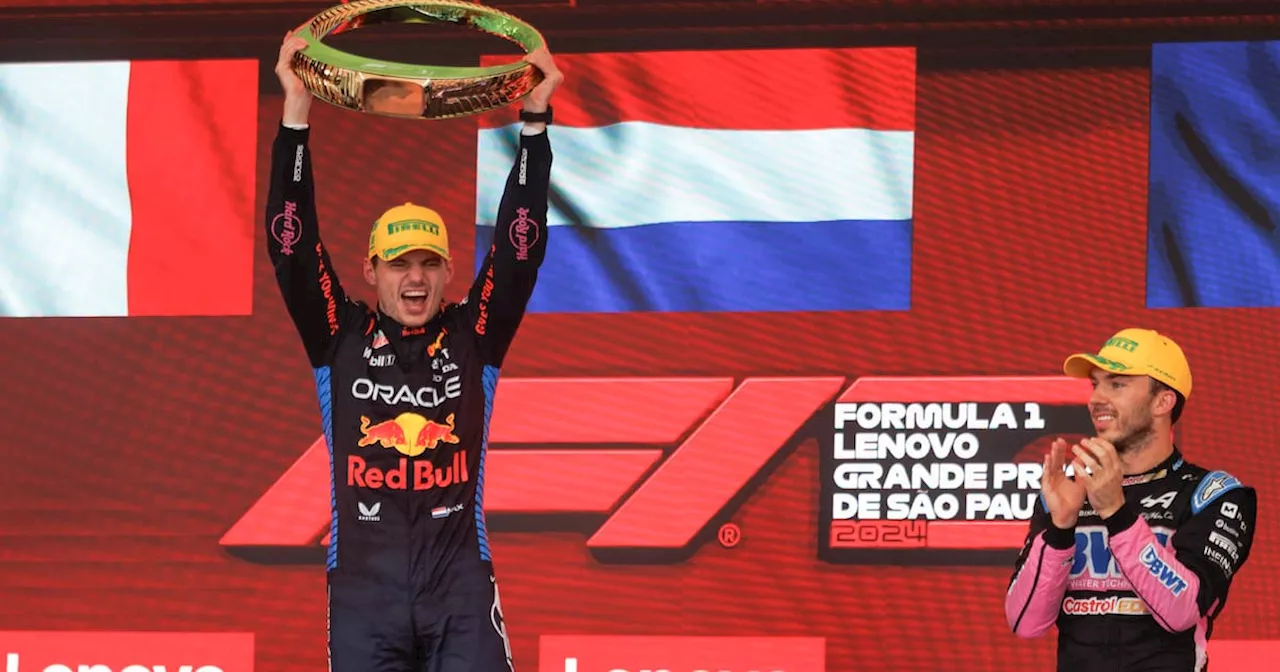 El neerlandés Max Verstappen ganó el Gran Premio de Brasil en la Fórmula Uno