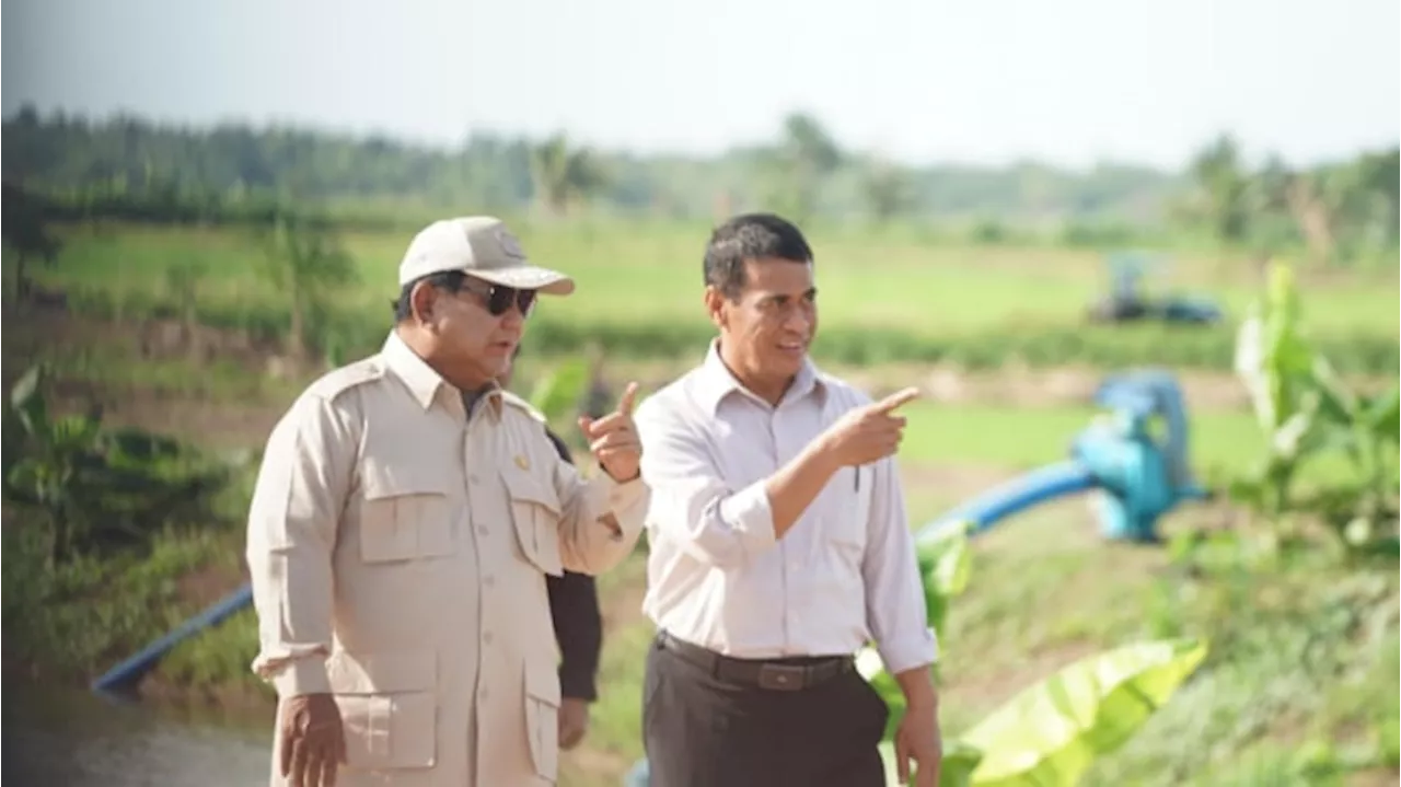 Presiden Prabowo Didampingi Mentan Amran Dalam Kunjungan Perdana ke Lahan Pertanian Merauke