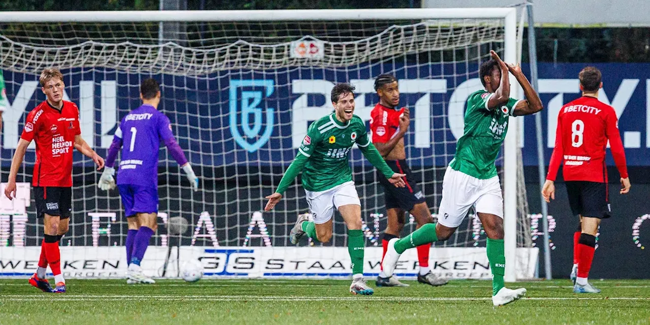 Excelsior wint in Brabant en nadert KKD-koploper Helmond Sport tot één punt