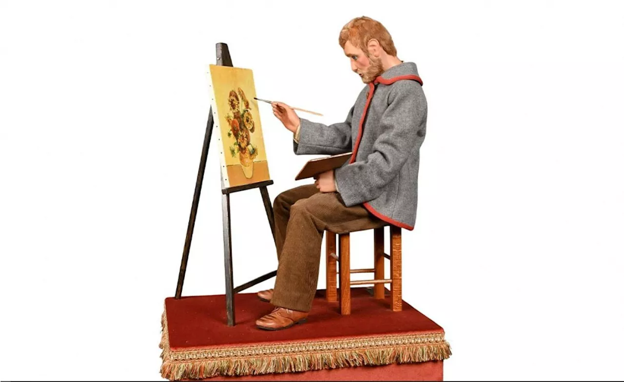 Van Gogh peignant, l'un des incroyables automates à vendre ce dimanche à Chartres