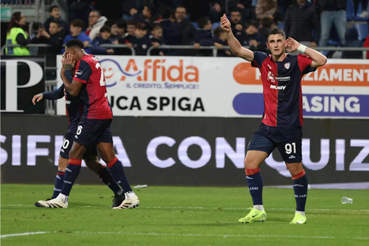 Cagliari torna alla vittoria,Verona ko e Zanetti rischia