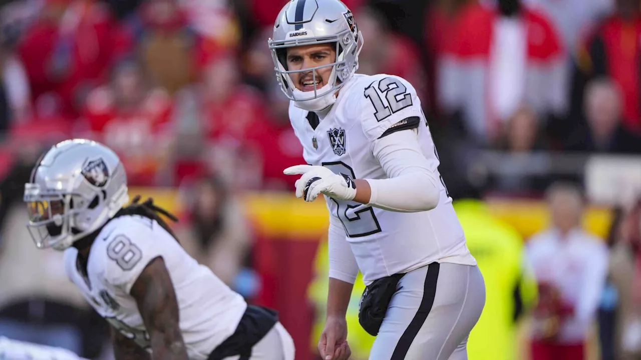 Aidan O'Connell shows in loss to Chiefs that he is the Raiders' QB for the rest of season