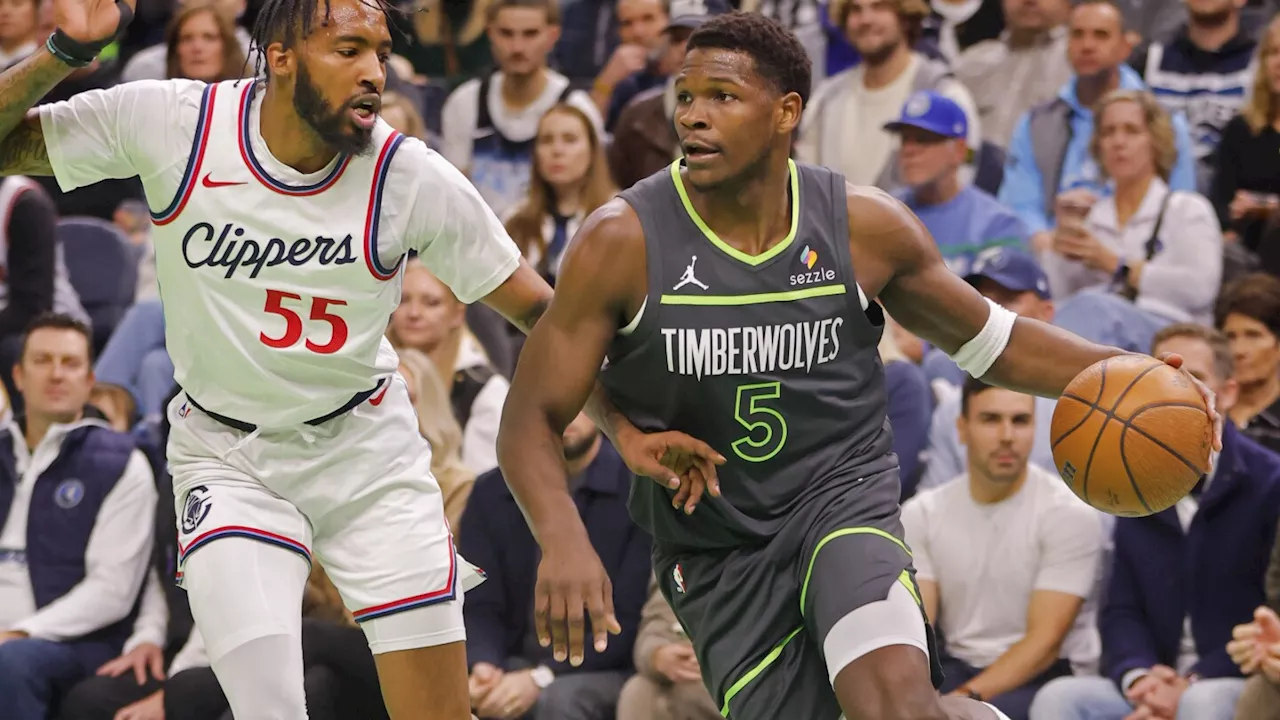 Timberwolves stop 4-game losing streak by fending off Clippers 93-92 in NBA Cup play