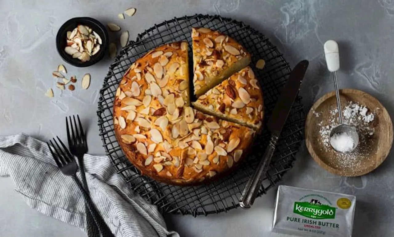 Start your day with a slice of almond breakfast cake