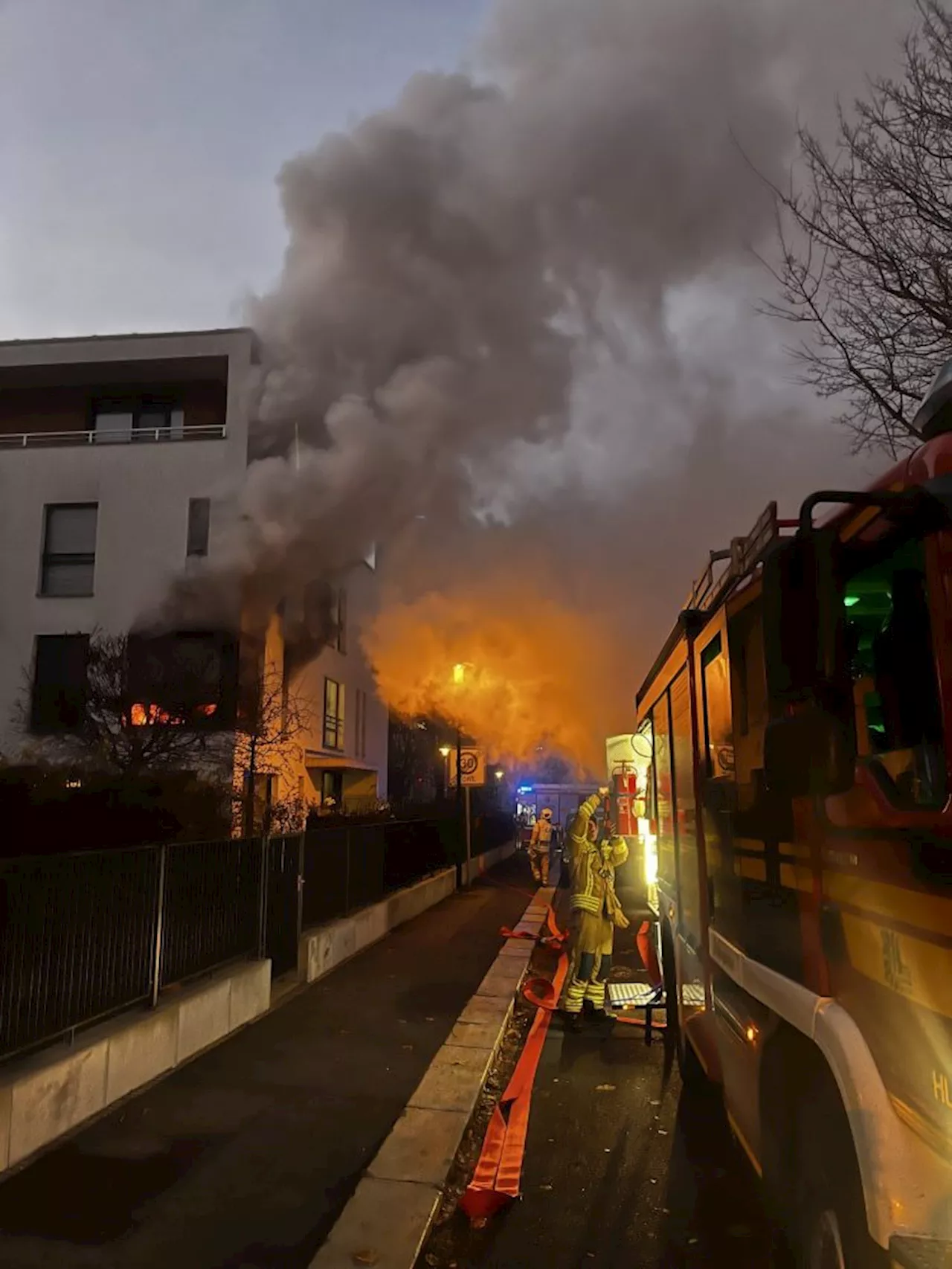 Wohnungsbrand in Striesen - Drei Personen verletzt