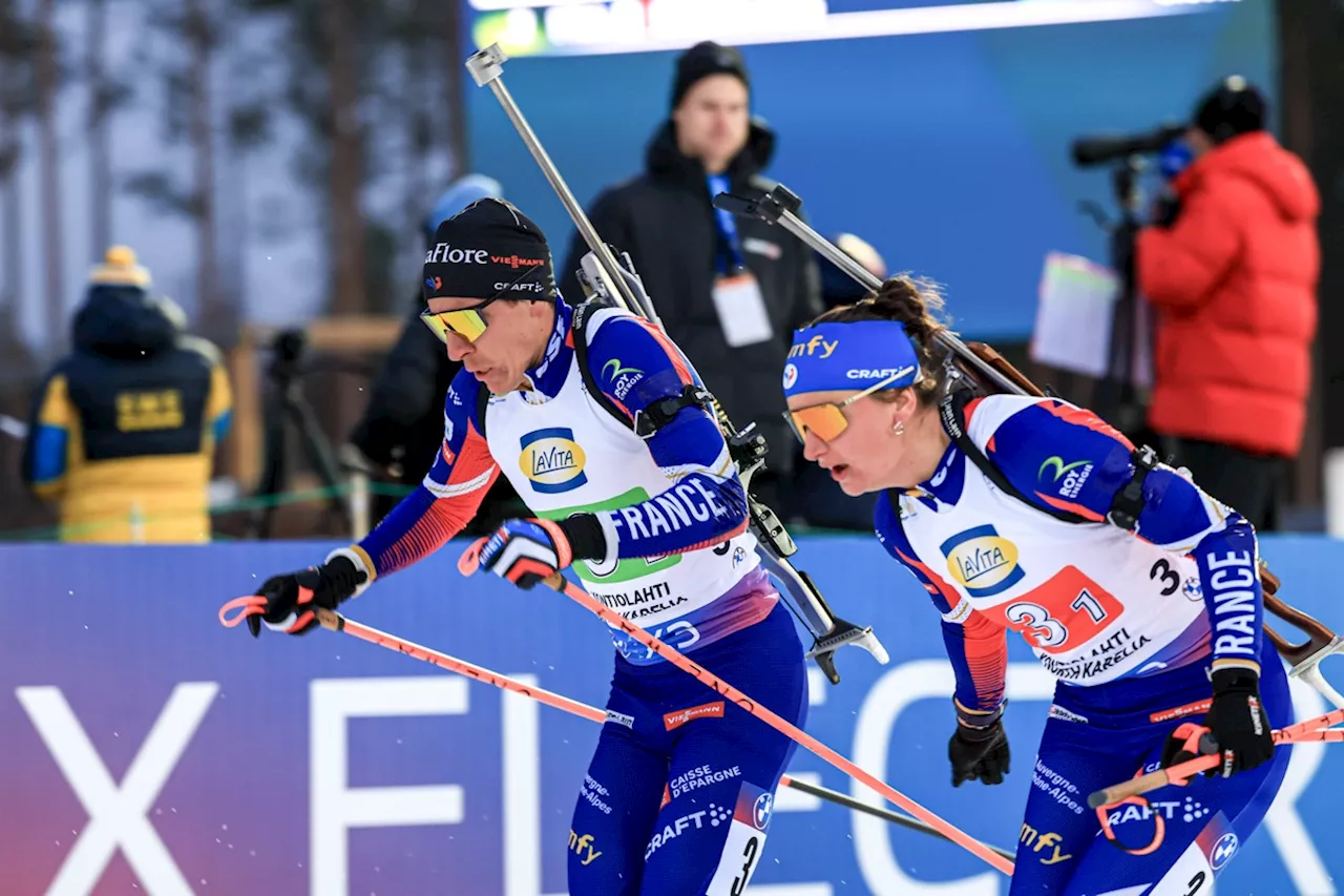 Biathlon : la France termine deuxième au relais mixte simple et au relais mixte en ouverture de la Coupe du monde