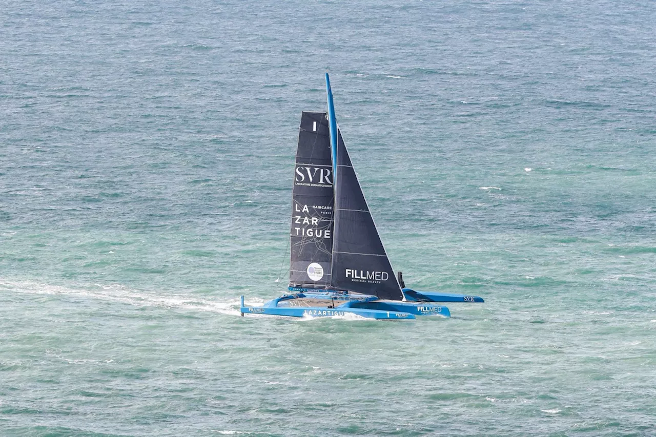 Trophée Jules Verne : SVR-Lazartigue franchit la ligne de départ après Sodebo