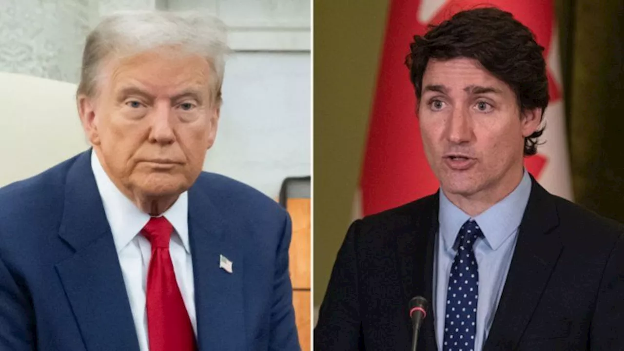 Trump cena con el primer ministro de Canadá Justin Trudeau en Mar-a-Lago