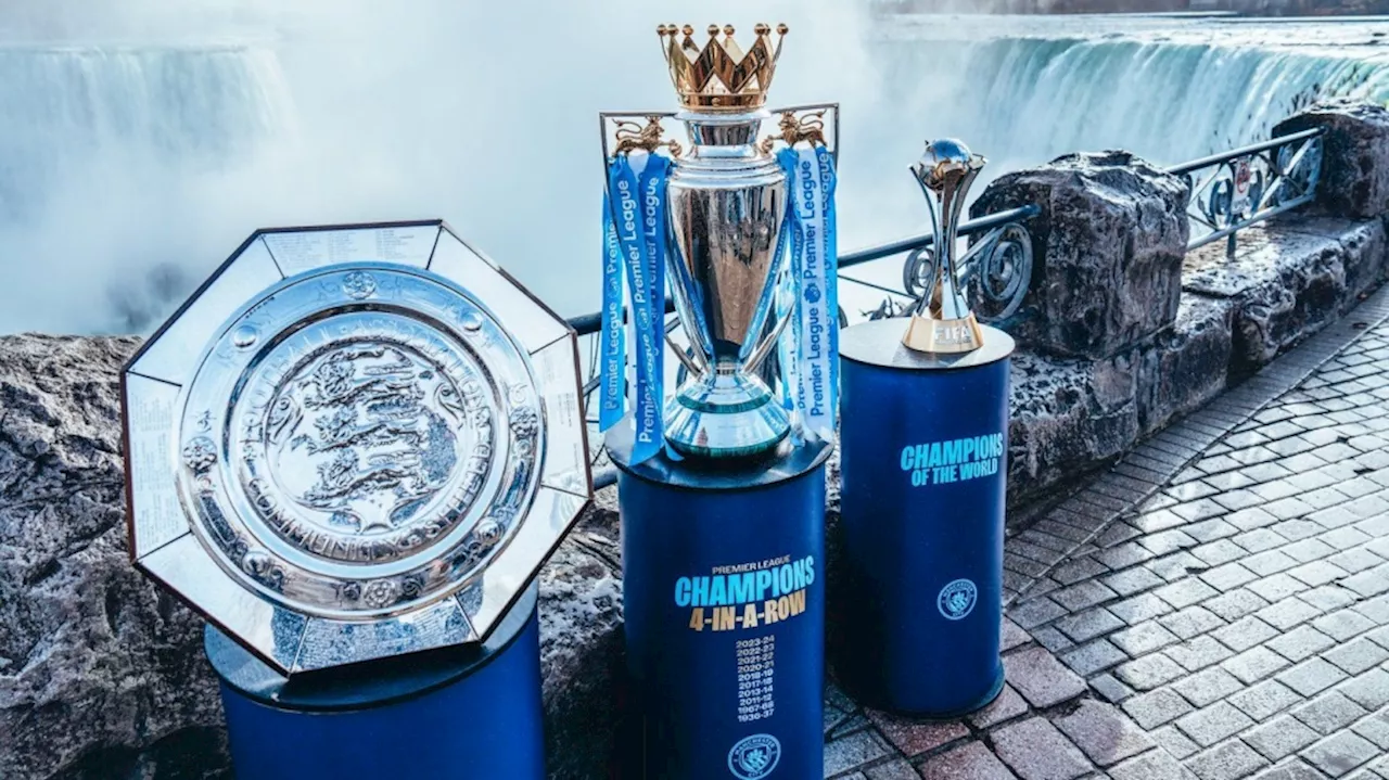 Manchester City's '4-In-A-Row Trophy Tour' Hits Niagara Falls