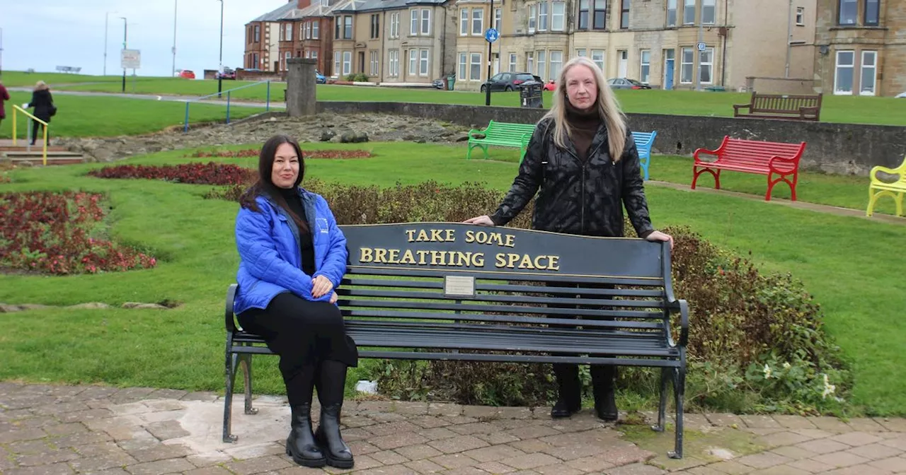 Troon Breathing Space bench moved to new location for mental health chats