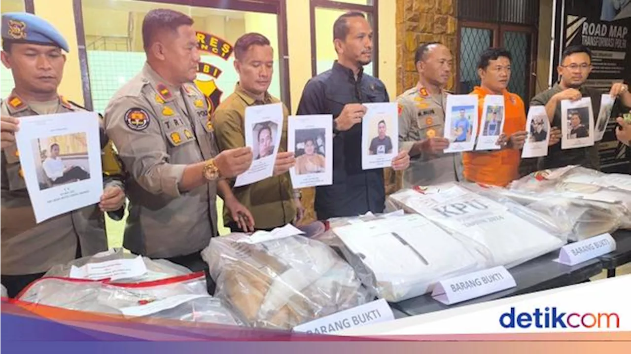 Polisi Sebar Foto 9 Perusak Kotak Suara di Sungai Penuh, Ini Tampangnya!