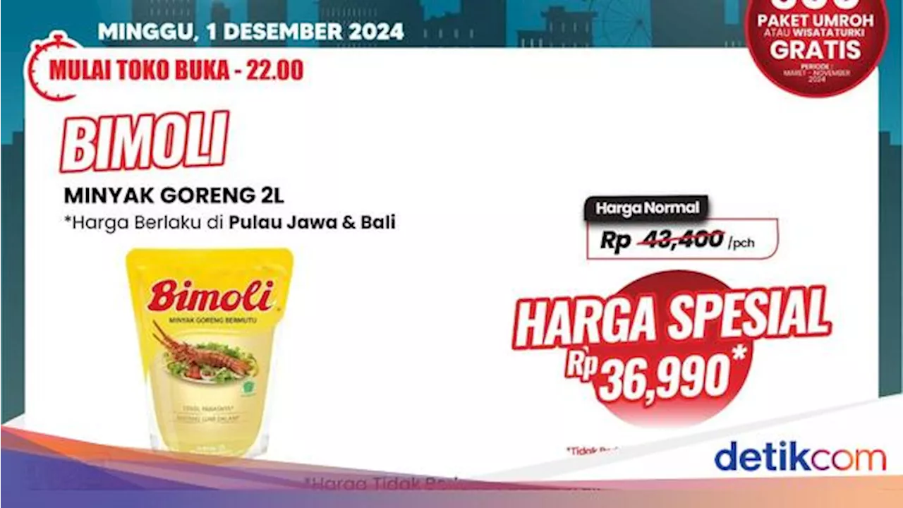 Cuma di Transmart Full Day Sale, Minyak Goreng 2 Liter Murah Banget