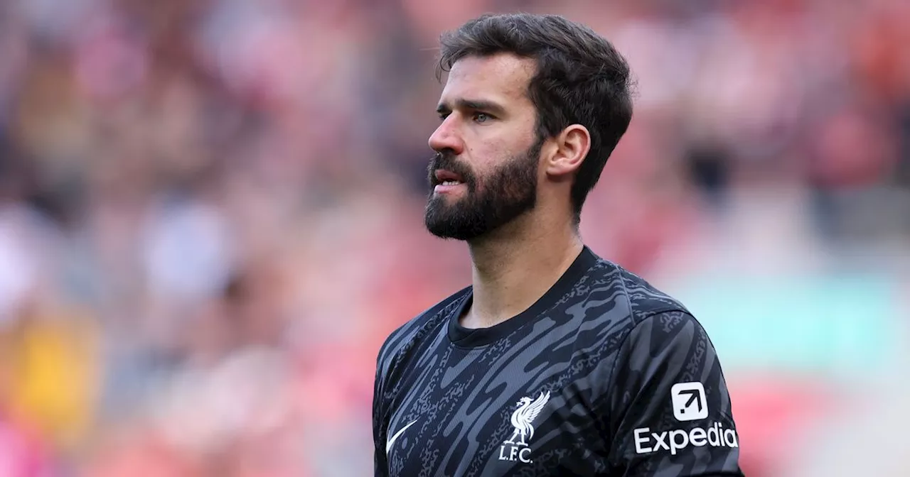 Alisson Becker sends two-word message after promising injury update before Liverpool vs Man City