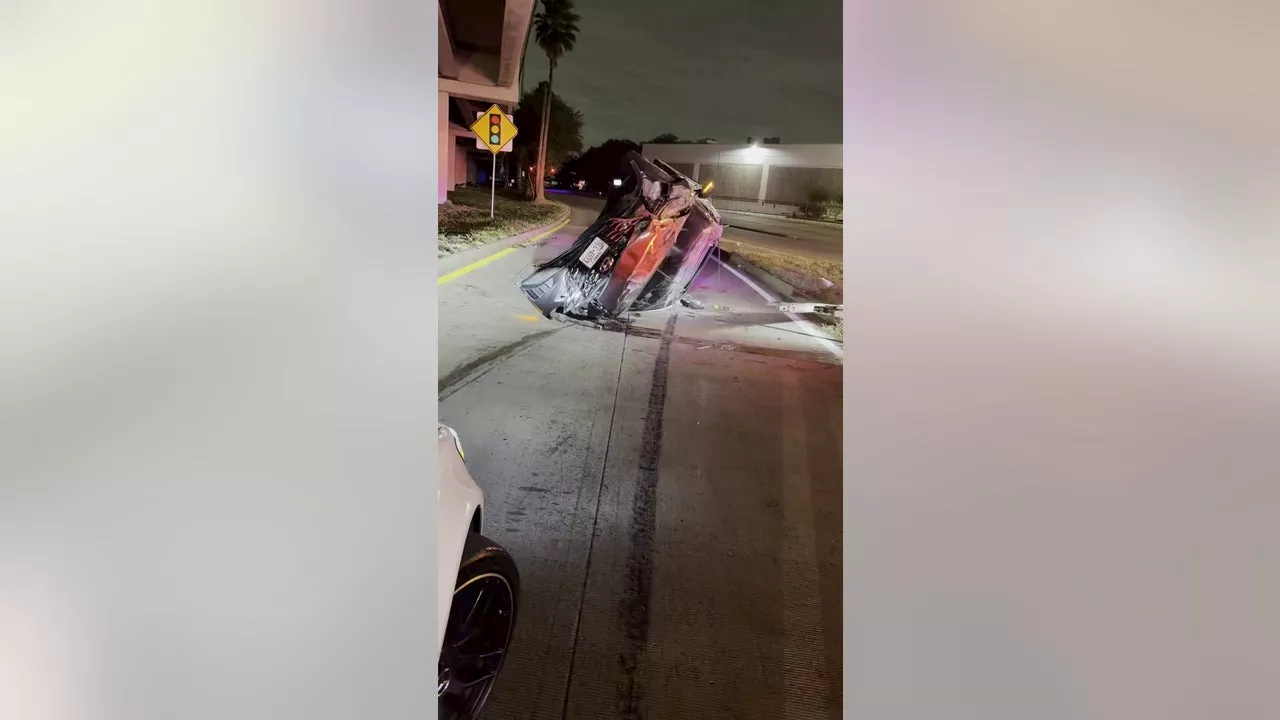 Good Samaritan in Houston rescues woman from overturned car on Thanksgiving morning