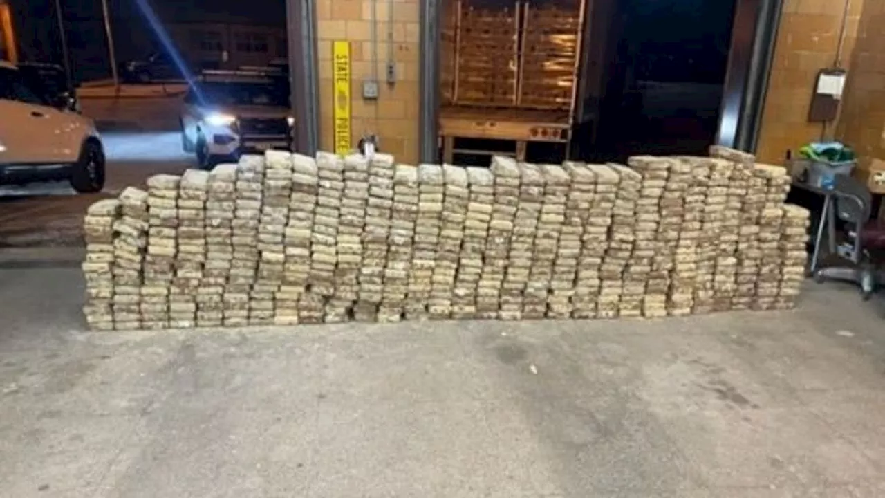 Illinois State Police seized more than 1,100 pounds of cocaine from truck on I-80