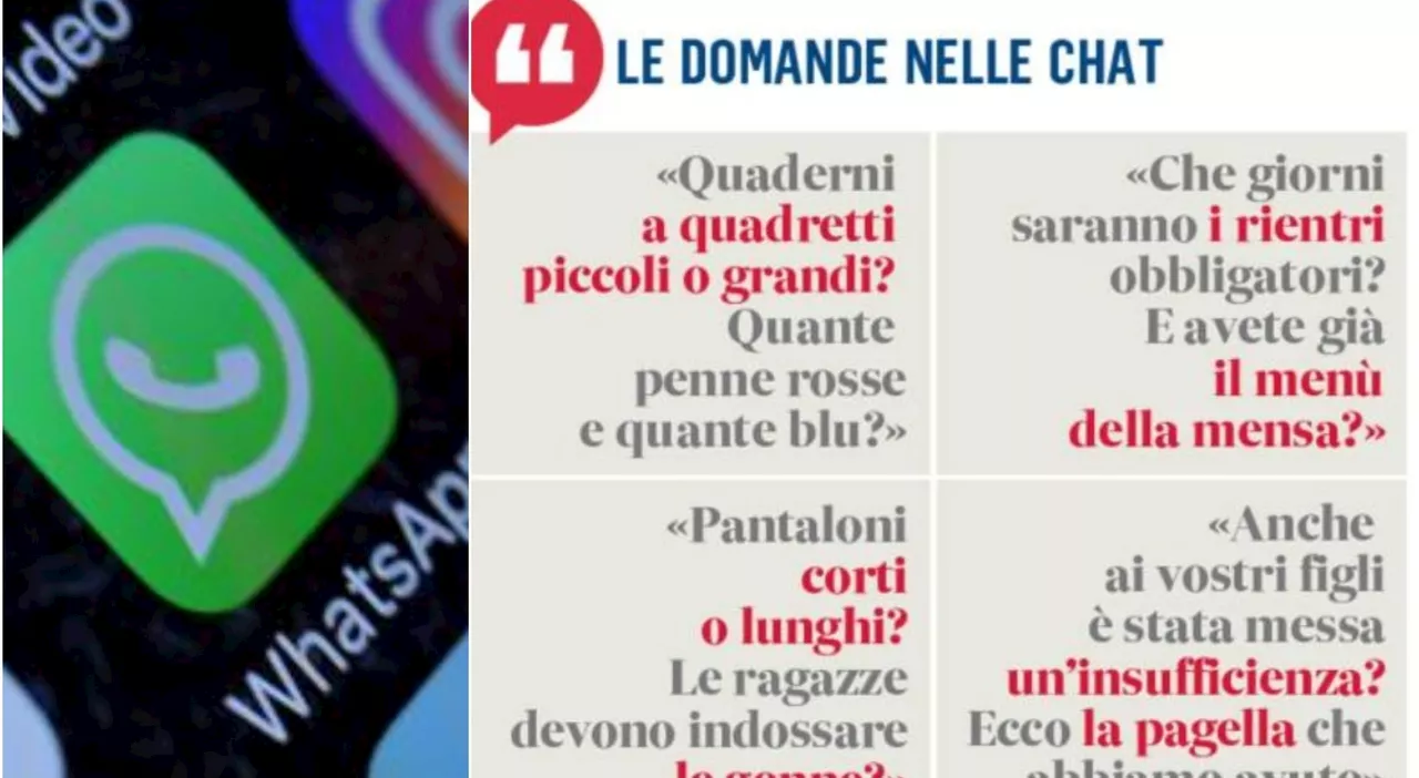 Chat di classe, la scuola non è ancora ripartita ed è già pioggia di messaggi: «Avete il menù della mensa?»