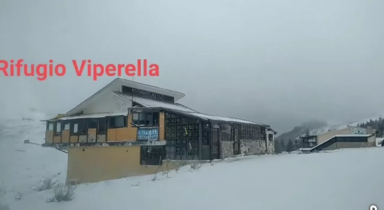 Prima abbondante nevicata sulle cime del nord Ciociaria ma a Campo Staffi manca il gestore