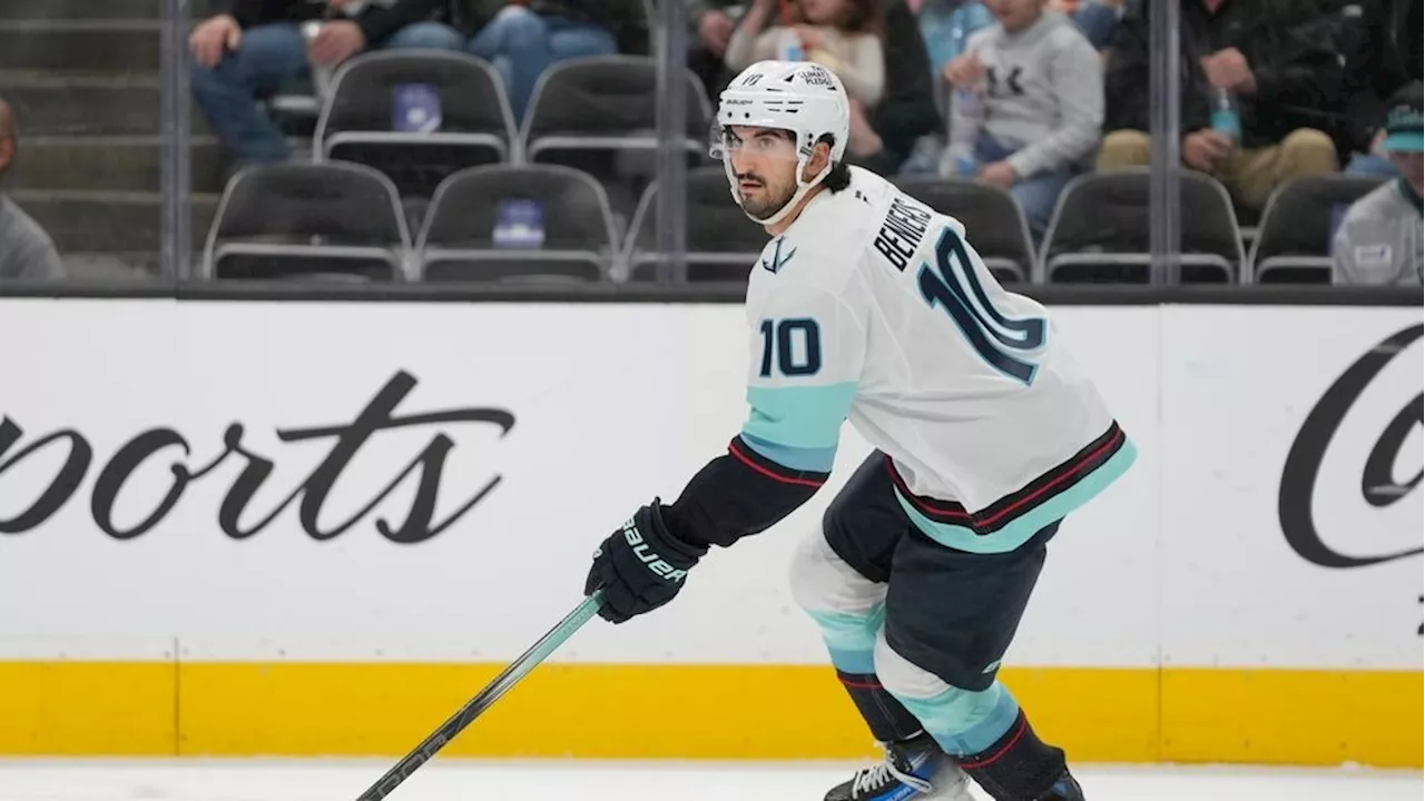 Klim Kostin's Gordie Howe Hat Trick Leads Sharks to 8-5 Win Over Kraken