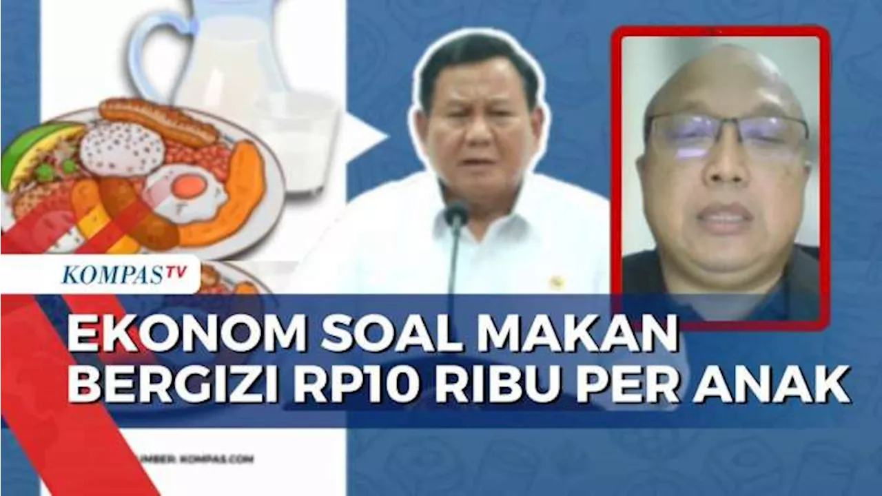 Presiden Prabowo Menetapkan Biaya Makan Bergizi Gratis Sebesar Rp10 Ribu per Porsi