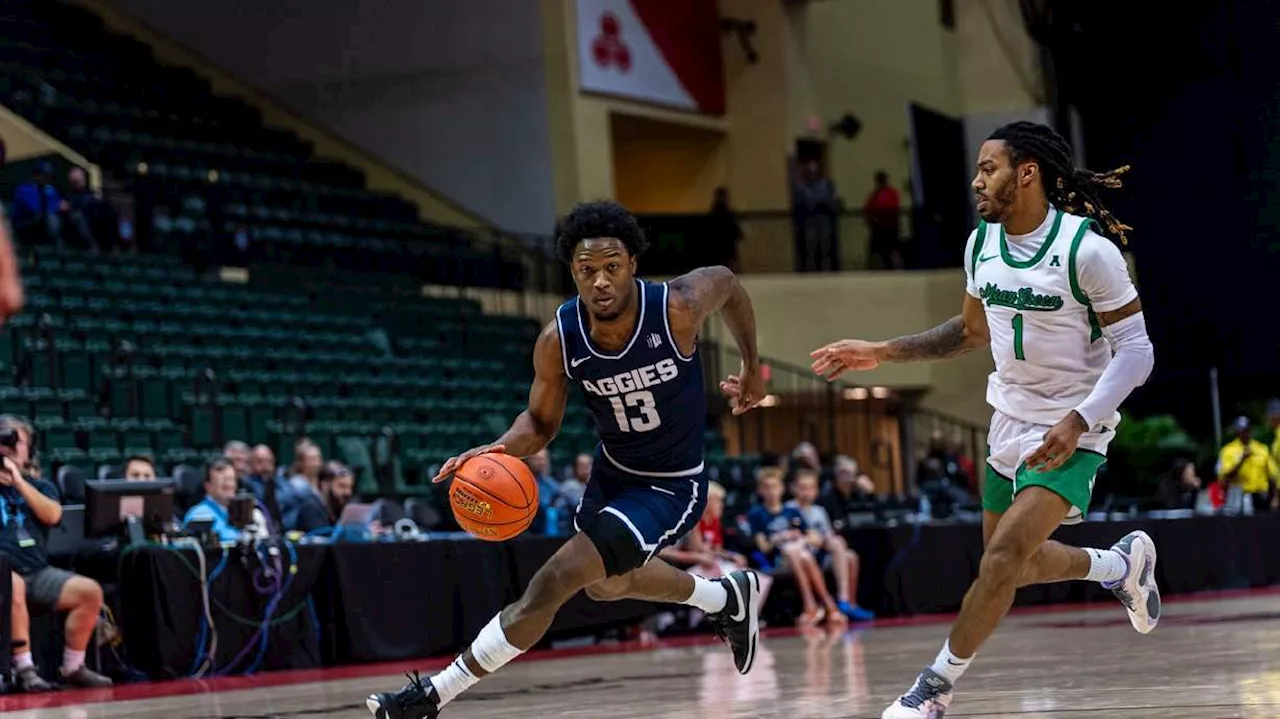 Falslev scores 28 as Utah State downs North Texas to win NIT Season Tip-Off