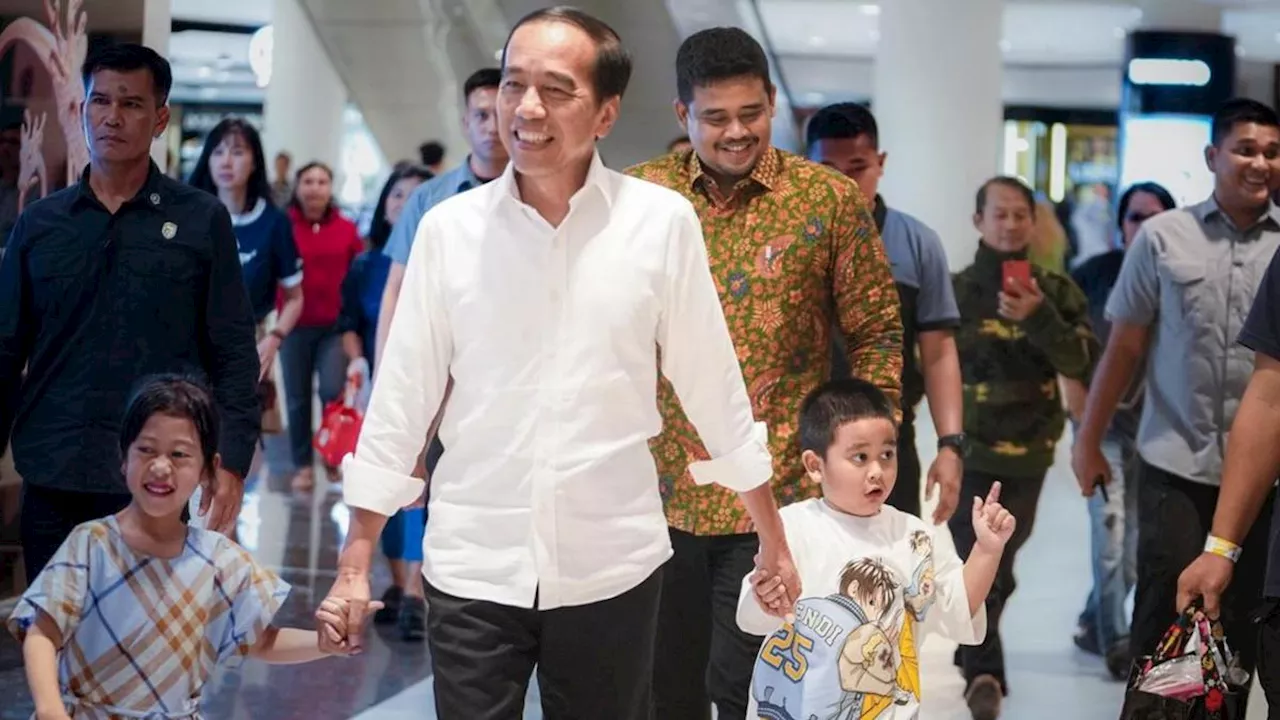 Gaya Mahal Anak-Anak Bobby Nasution Saat Jalan Bareng Jokowi Setelah Unggul Hitung Cepat Pilkada Sumut 2024