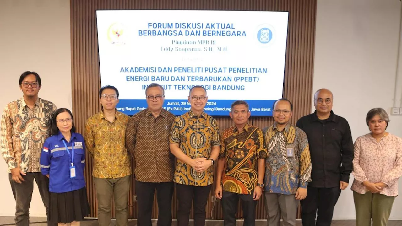 Pimpinan MPR Terima Masukan dari ITB utuk Wujudkan Target Ketahanan Energi Prabowo