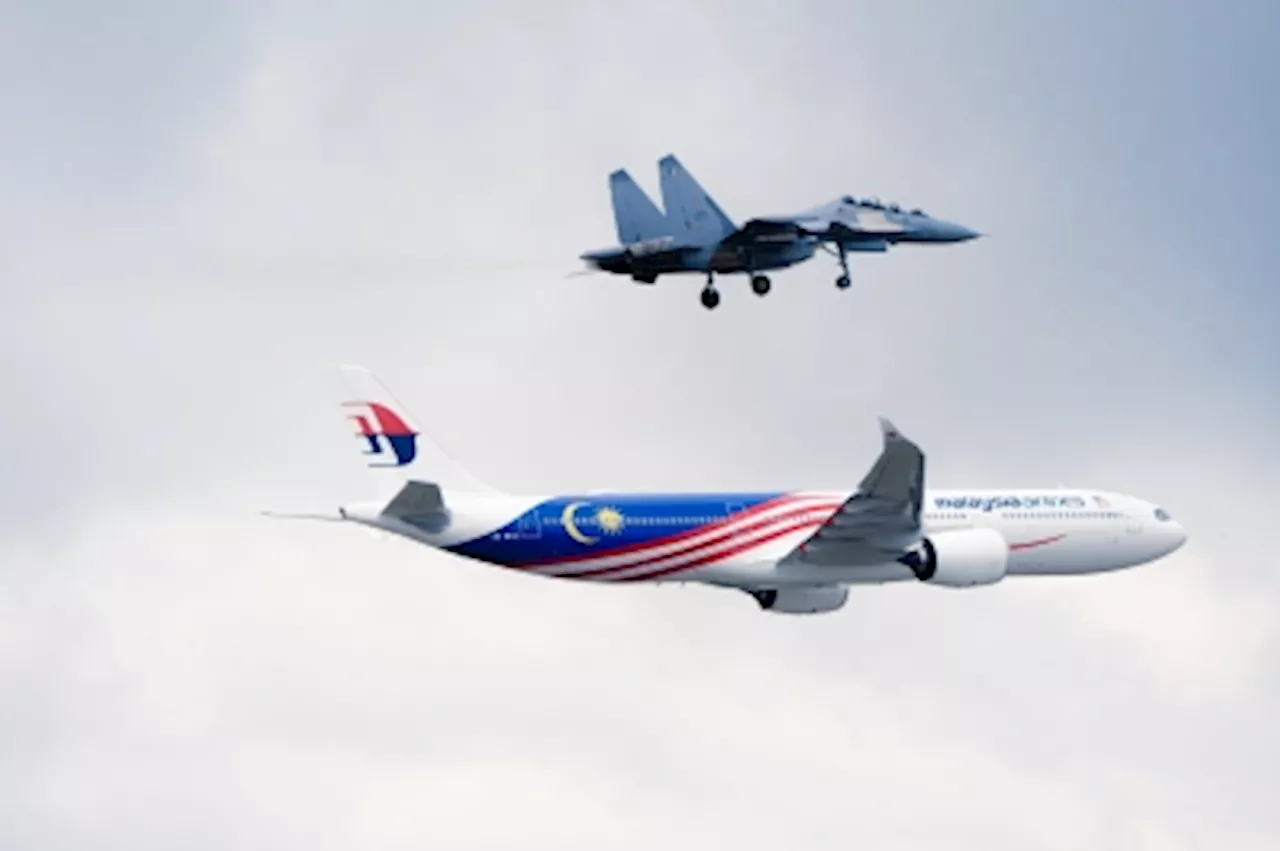 Flypast, fighter jets and a salute: Malaysia Airlines’ new Airbus A330neo touches down at KLIA