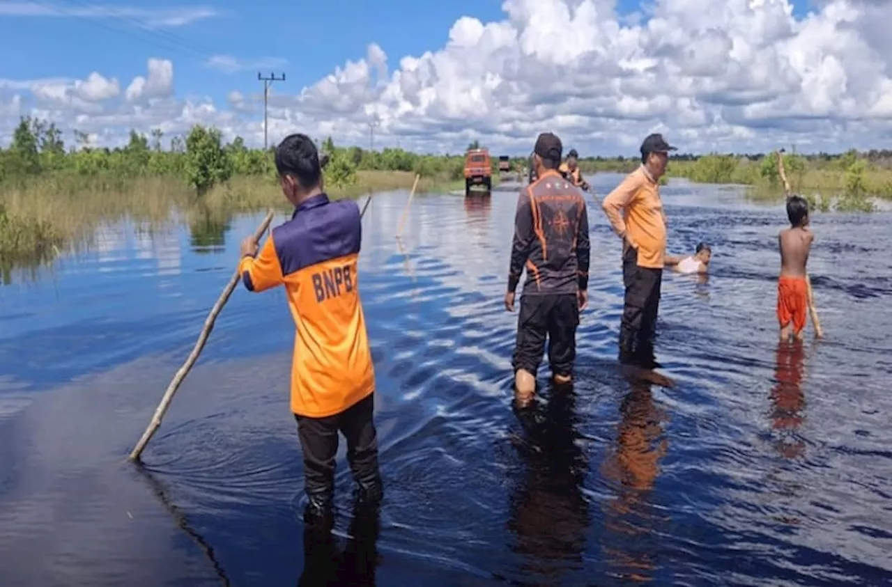 Banjir Luapan Sungai Kahayan Kota Palangka Raya Mulai Genangi Kelurahan Petuk Ketimpun