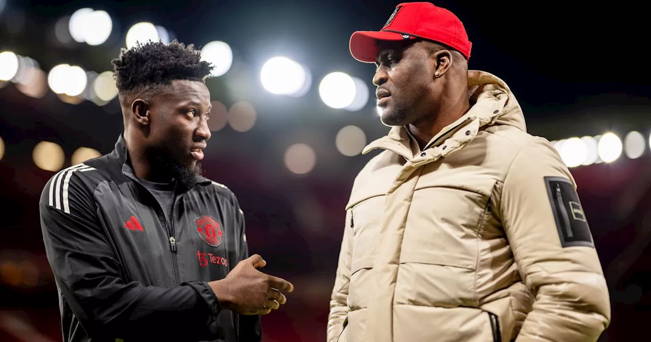 Andre Onana and Francis Ngannou Engage in Playful Scrap on Manchester United Pitch