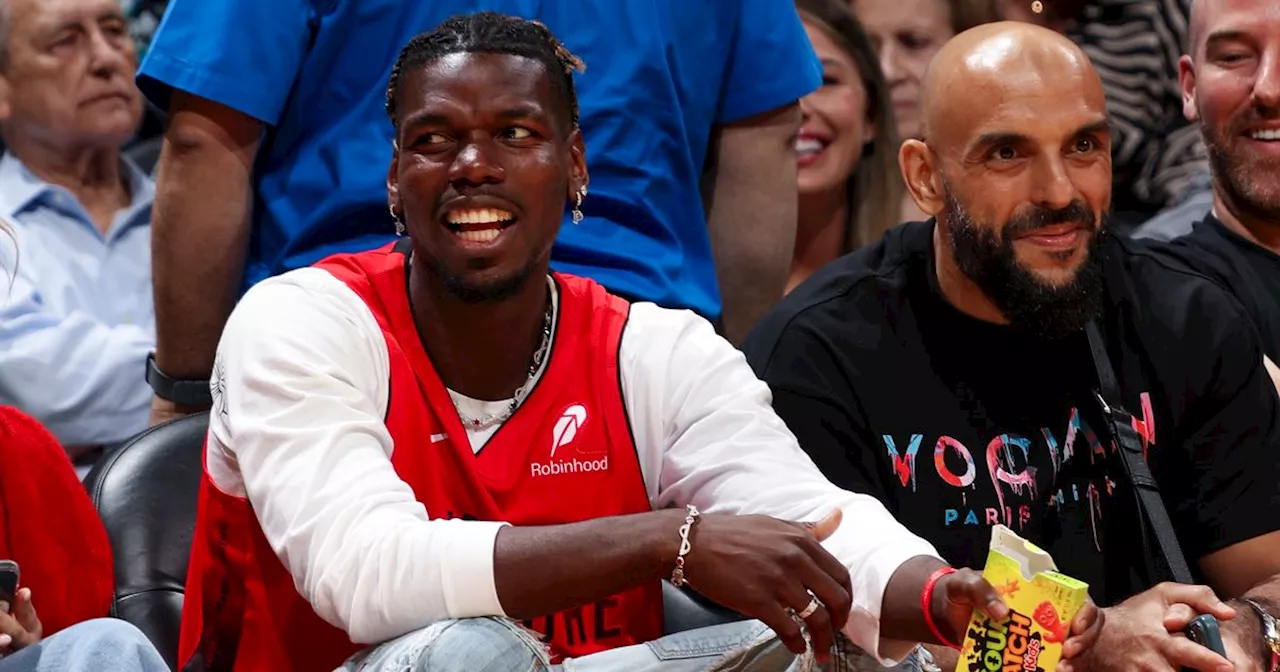 Paul Pogba Watches NBA Games in Miami, Joins Jimmy Butler on Court