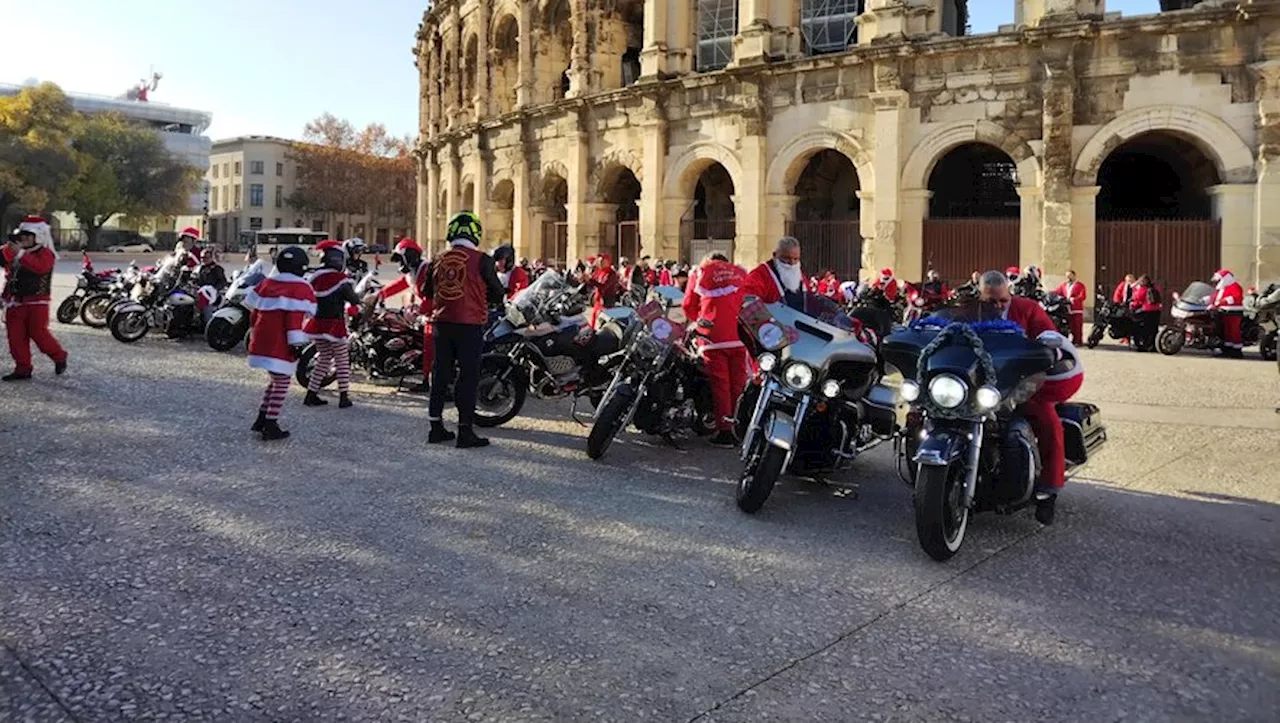 Quand les bikers du Gard jouent les Pères Noëls pour les enfants de l’hôpital Carémeau