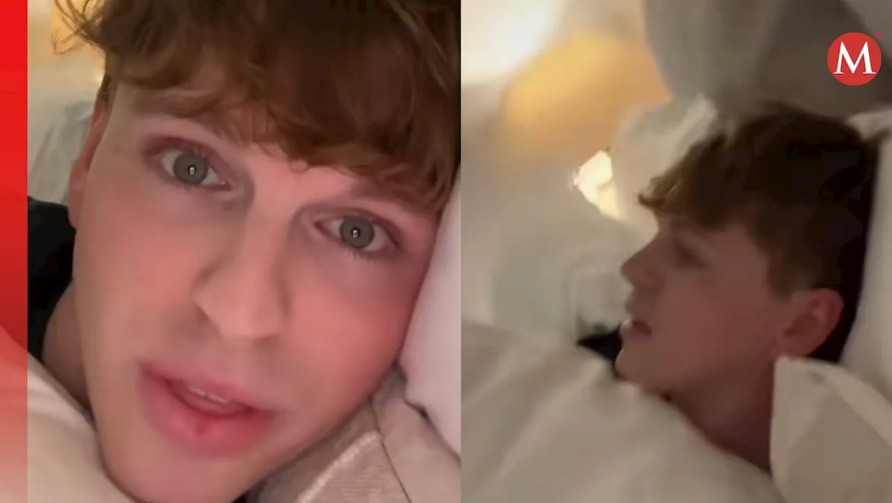 Daniel Rhodes, un joven de Londres, causa controversia en TikTok por su extraña costumbre de dormir