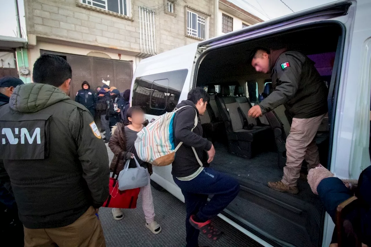 Rescatan a 22 migrantes hacinados en tres domicilios de Tizayuca, Hidalgo