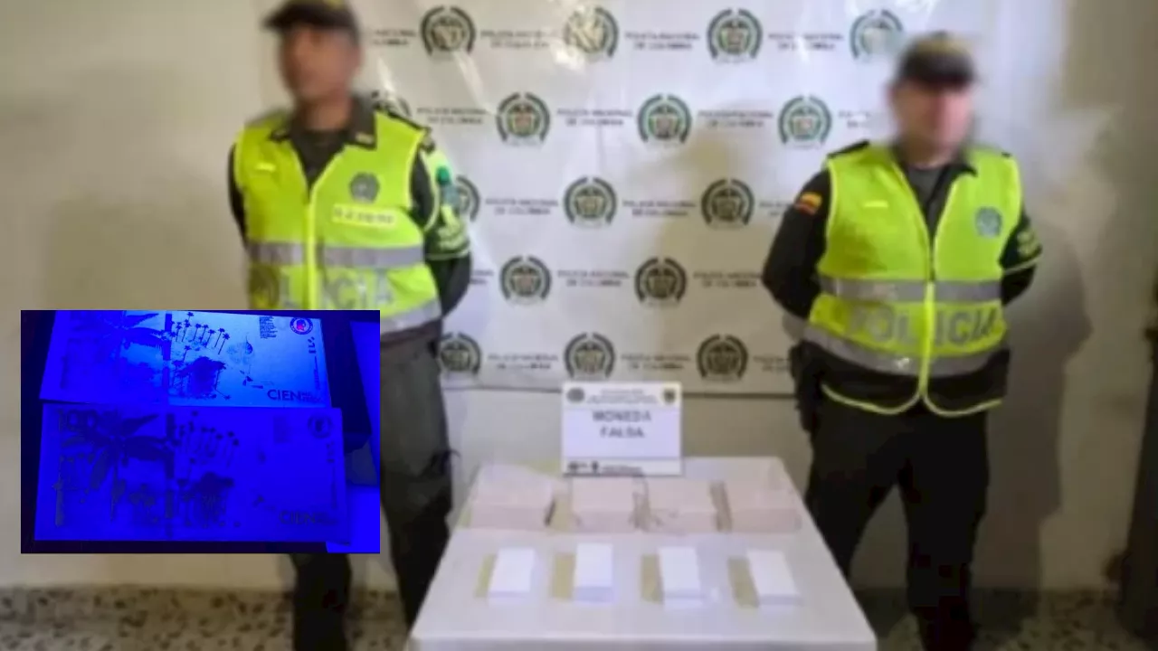 Policía incauta $300 millones en billetes falsos en la vía Medellín-Bogotá