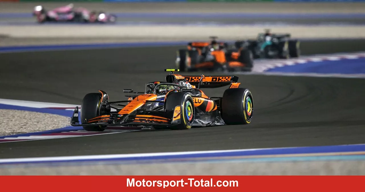 Geschenk für Piastri im F1-Sprint: Norris geht in allerletzter Kurve vom Gas!