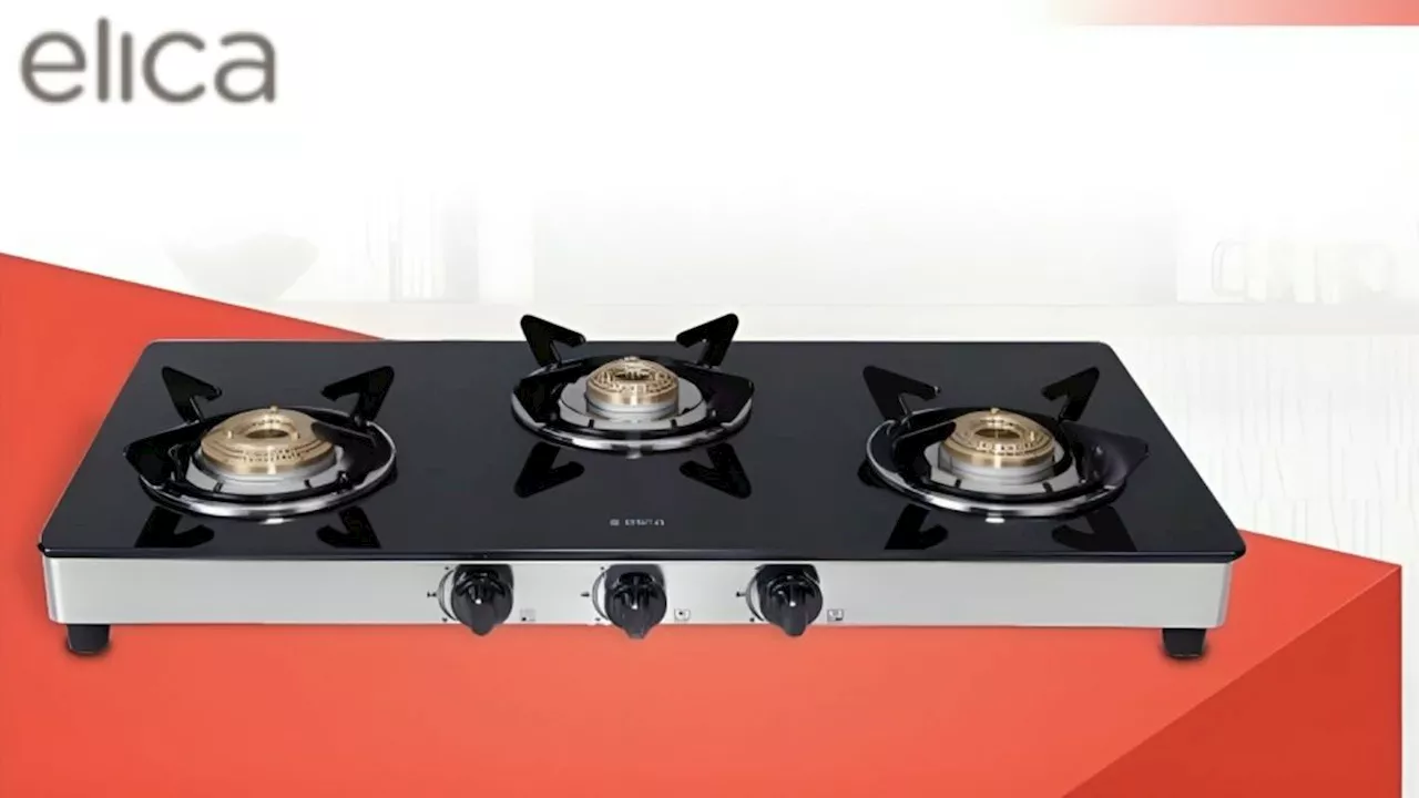 इवेन हीट पर खाना बनाने के लिए Elica Gas Stove 3 Burner हैं परफेक्ट ऑप्शन, मिलेगी मैनुअल और ऑटो इग्नीशन की सुविधा