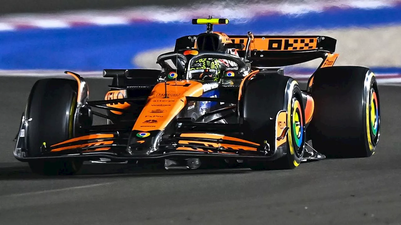 McLaren aan de leiding na start sprintrace Qatar • Verstappen verliest terrein