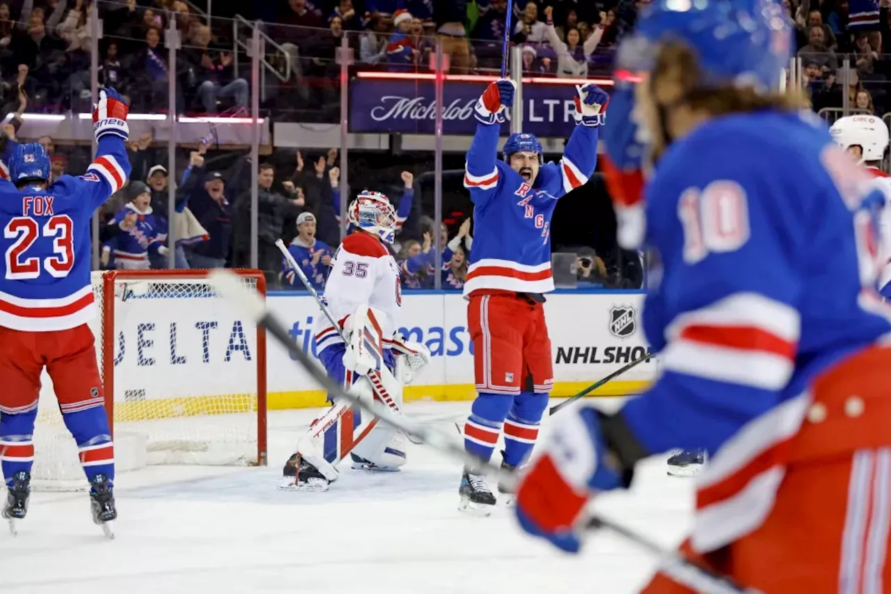 Rangers show fight as Kaapo Kaako's late goal snaps five-game skid with win over Canadiens