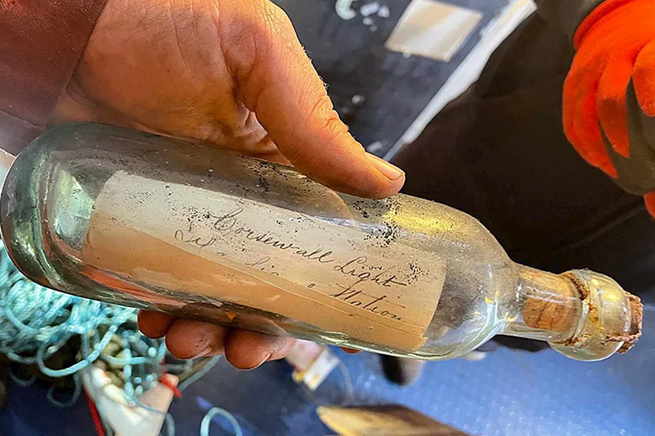 Engineers Find 132-Year-Old Message in a Bottle Hidden Inside Lighthouse Wall: 'We Were Shaking'