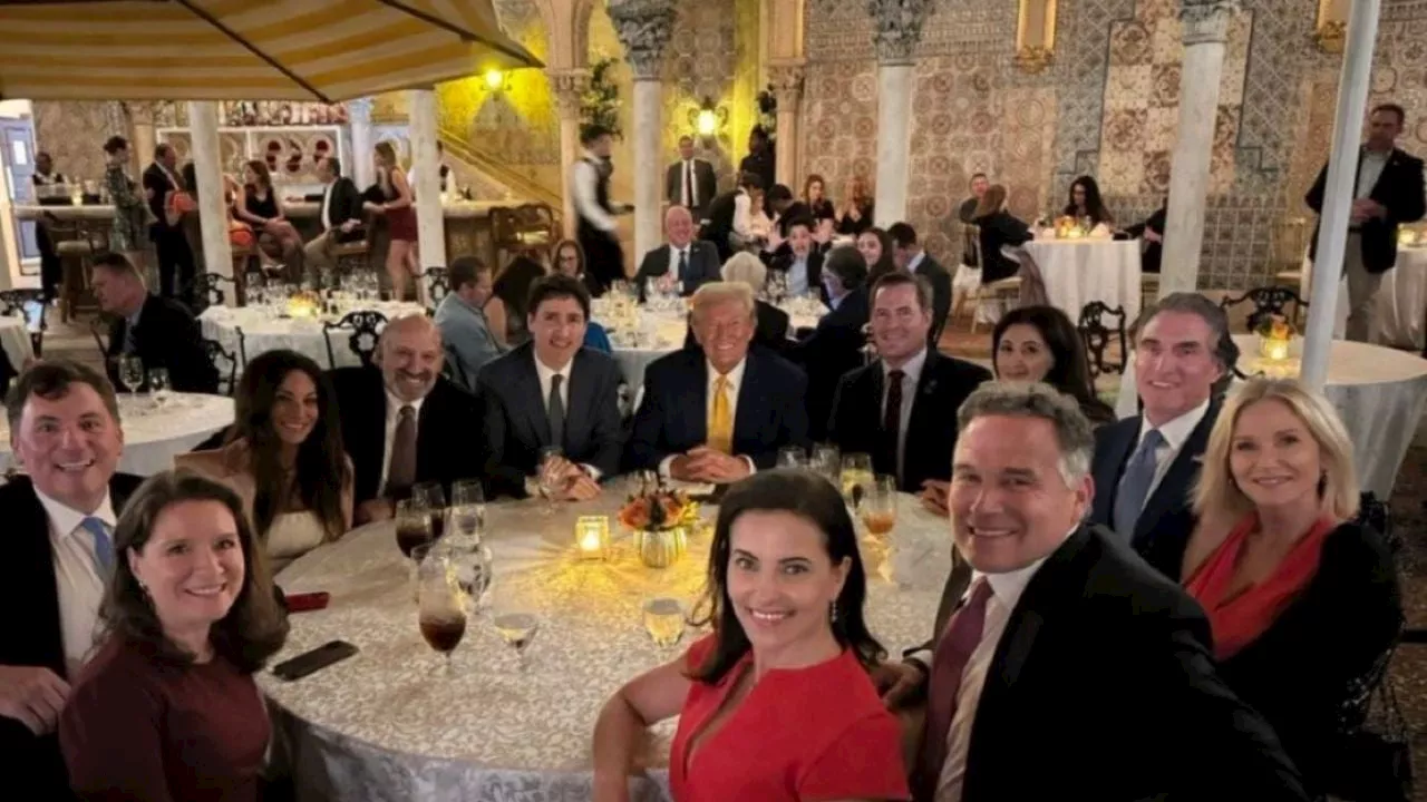 Justin Trudeau cenas con Donald Trump en Mar-a-Lago tras amenazas de aranceles