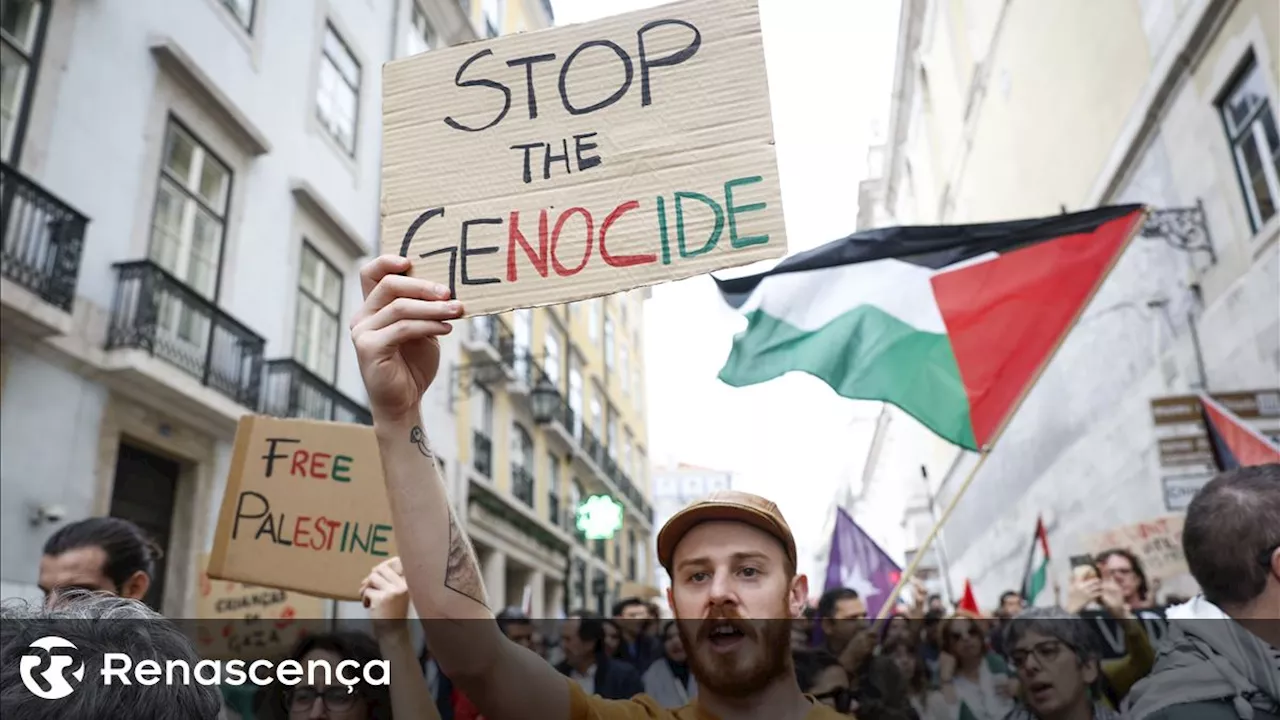 Centenas de manifestantes pedem em Lisboa a libertação da Palestina