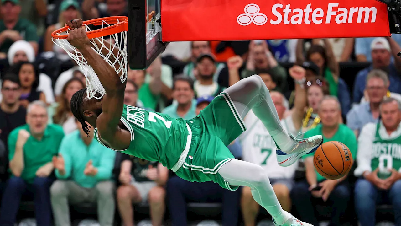 Jaylen Brown's Poster Dunk Went Viral In Celtics-Bulls Game